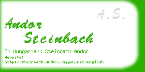 andor steinbach business card